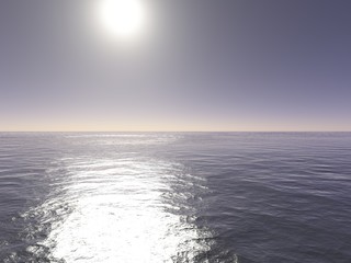 Fototapeta na wymiar Sonnenuntergang über dem Meer