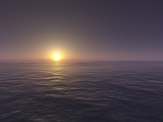 Sonnenuntergang über dem Meer