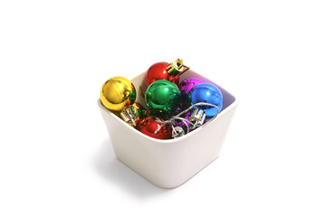 colorful christmas ball toys