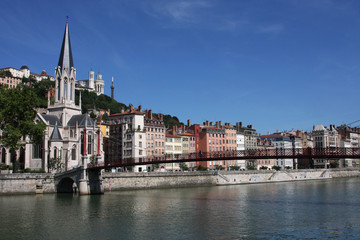 Fototapeta na wymiar Lyon - Saone i St George