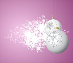 White Christmas bulbs