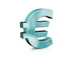 3D euro symbol