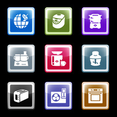 Color screen web icons, set 17