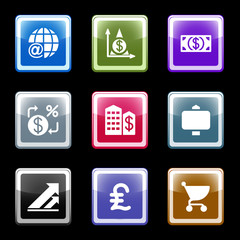 Color screen web icons, set 23