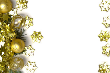 Golden Christmas decorations