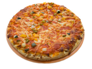 Pizza  on white background