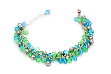 Woman bracelet isolated on the white background