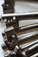 closeup of skeleton keys
