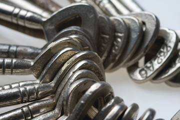 closeup of skeleton keys