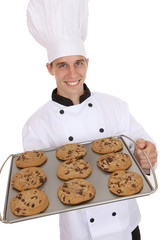 Handsome Man Chef with Cookies