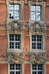 détail de fenêtres flamandes à Lille