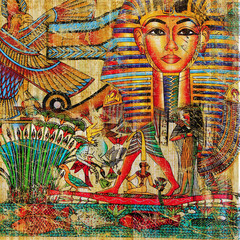Naklejki  rocznika egipska abstrakcja