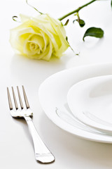 place setting closeup