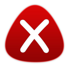 red round error sign