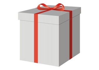 A present box with a red bow