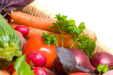 Fresh beautiful vegetables.