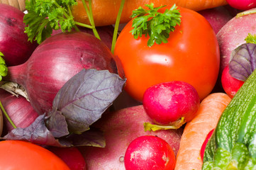 Fresh beautiful vegetables.