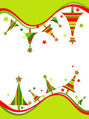 Christmas tree background, vector illustration