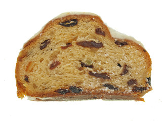 feinster traditioneller butterstollen, nahaufnahme