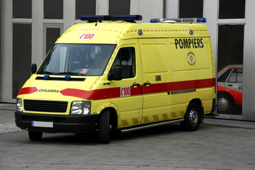 Ambulance in Brussels