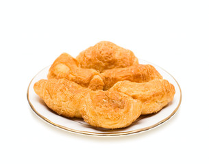 Sweet cakes on plate
