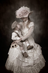 Victorian Era Mother and Son