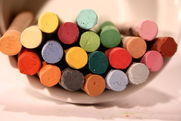 Naklejka premium Pastellkreiden