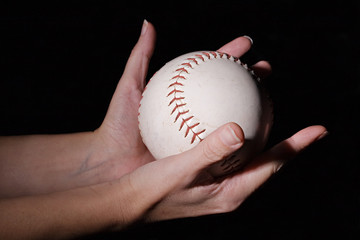 Hands and ball