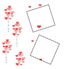 valentine hearts scrapbook