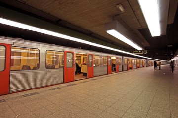 Obraz premium Underground in Amsterdam Netherlands