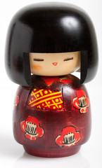 Obraz premium Traditional Japanese wooden souvenir doll, Kokeshi