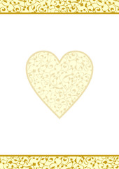 golden heart blank