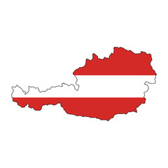 Fototapeta premium österreichische landkarte