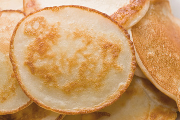 Golden pancakes