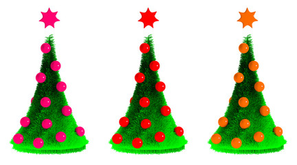 Beautiful New Year's fur-trees