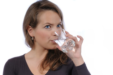 Frau mädchen teen Wasser trinken
