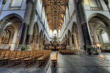 inside church