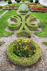 An 18th century formal garden.