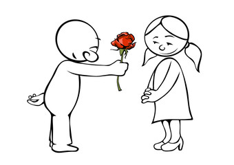 Heribert - schenkt eine Rose