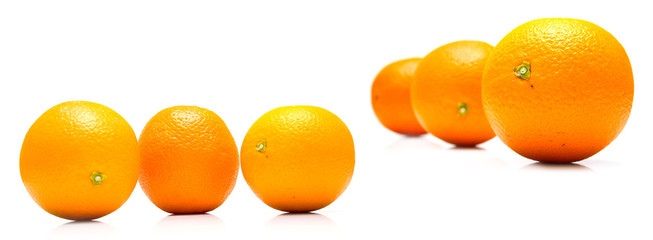 ripe whole oranges