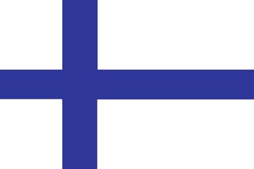Naklejka premium drapeau finlandais