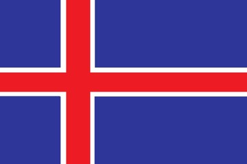 Obraz premium drapeau islandais