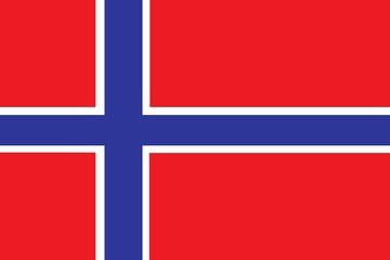 Naklejka premium drapeau norvégien