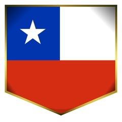 drapeau ecusson chili chile flag