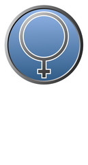 Female symbol - White background