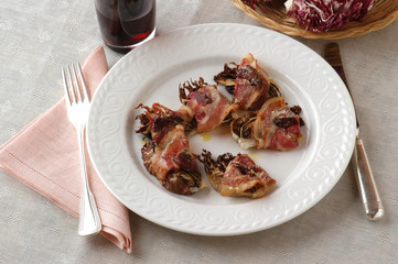 Involtini di radicchio rosso - Antepasto - Cucina del veneto