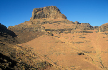 Rugged peaks and cliffs of the Drakensberg Mountain