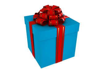 Blue gift box