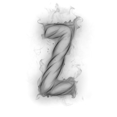 Fototapeta premium Smoke - letter Z