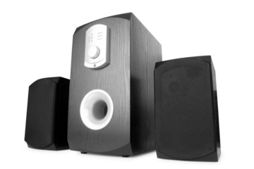 Obraz premium music. speakers isolated